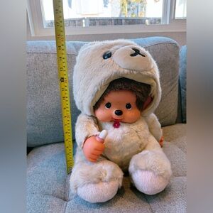 Very large vintage Monchhichi Bear doll